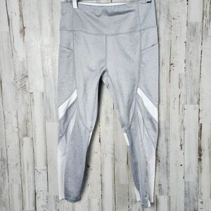 Avia Athletic Workout Leggings Gray Size Small